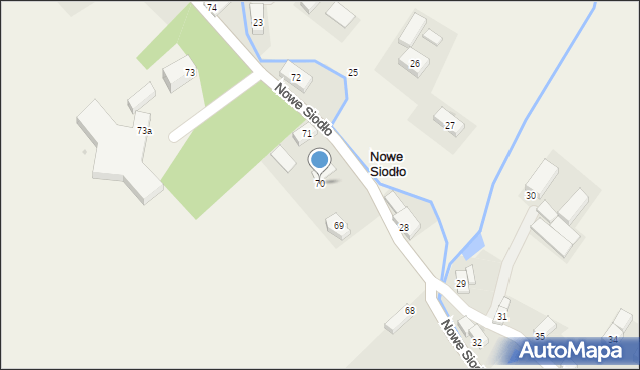 Nowe Siodło, Nowe Siodło, 70, mapa Nowe Siodło