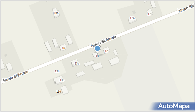 Nowe Skórowo, Nowe Skórowo, 13, mapa Nowe Skórowo