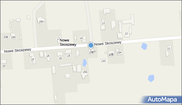 Nowe Skoszewy, Nowe Skoszewy, 15B, mapa Nowe Skoszewy