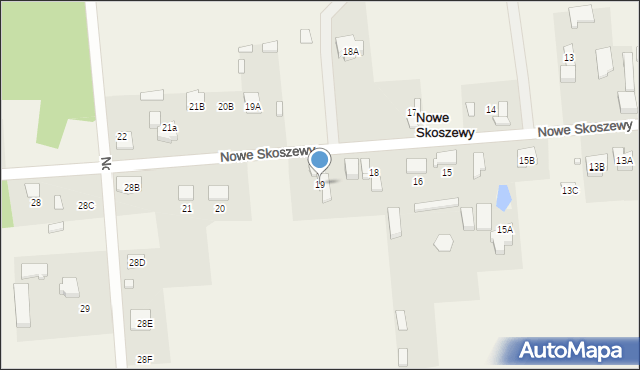 Nowe Skoszewy, Nowe Skoszewy, 19, mapa Nowe Skoszewy