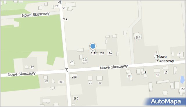 Nowe Skoszewy, Nowe Skoszewy, 21B, mapa Nowe Skoszewy