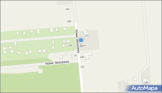 Nowe Skoszewy, Nowe Skoszewy, 22C, mapa Nowe Skoszewy