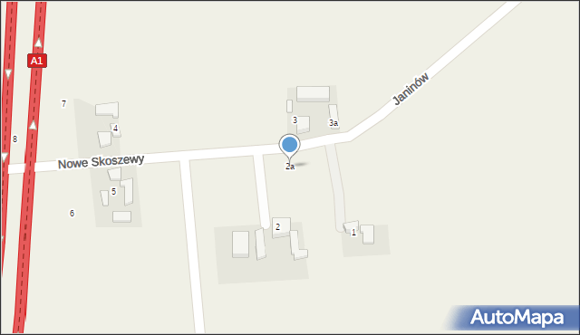 Nowe Skoszewy, Nowe Skoszewy, 2a, mapa Nowe Skoszewy