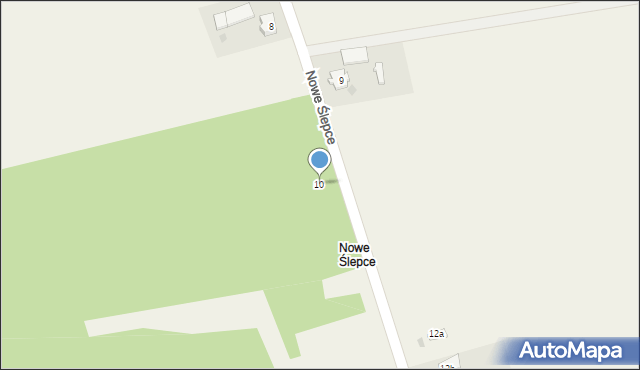 Nowe Ślepce, Nowe Ślepce, 10, mapa Nowe Ślepce