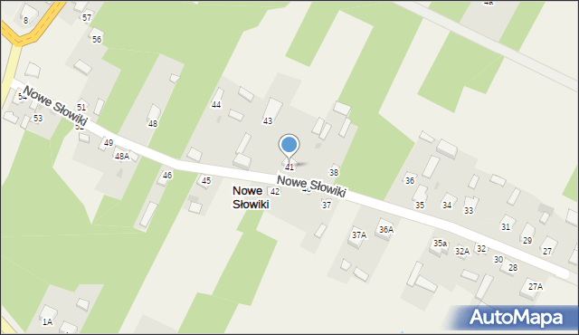 Nowe Słowiki, Nowe Słowiki, 41, mapa Nowe Słowiki