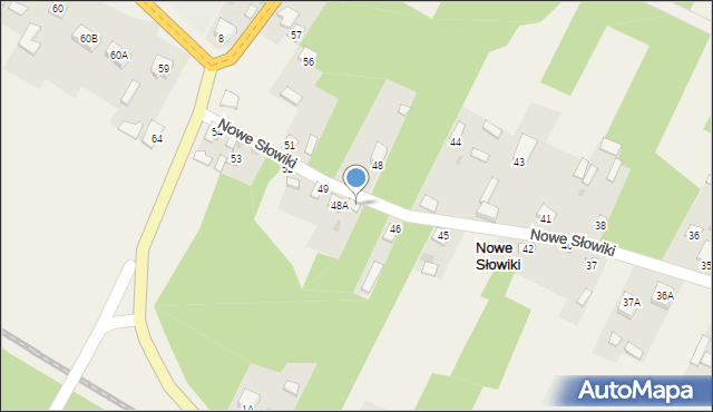 Nowe Słowiki, Nowe Słowiki, 50, mapa Nowe Słowiki