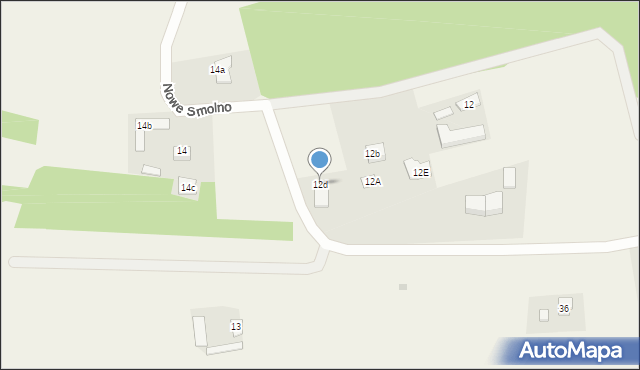 Nowe Smolno, Nowe Smolno, 12d, mapa Nowe Smolno