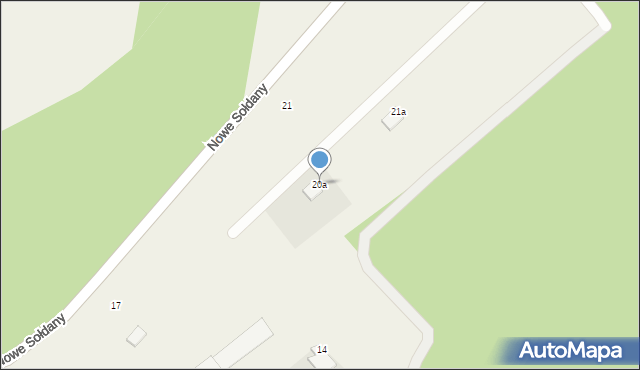 Nowe Sołdany, Nowe Sołdany, 20a, mapa Nowe Sołdany