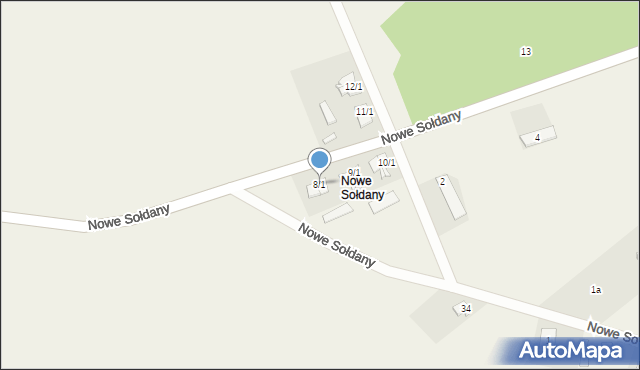 Nowe Sołdany, Nowe Sołdany, 8/1, mapa Nowe Sołdany