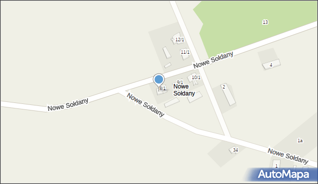 Nowe Sołdany, Nowe Sołdany, 8/2, mapa Nowe Sołdany