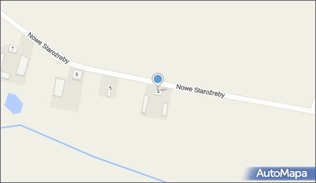 Nowe Staroźreby, Nowe Staroźreby, 4, mapa Nowe Staroźreby