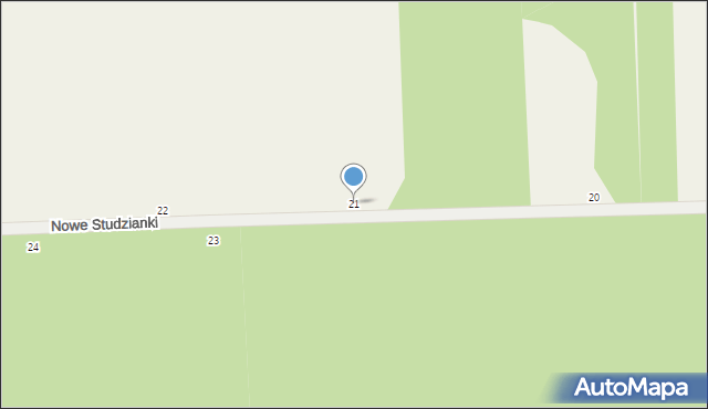 Nowe Studzianki, Nowe Studzianki, 21, mapa Nowe Studzianki