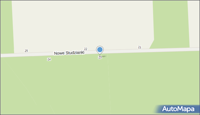 Nowe Studzianki, Nowe Studzianki, 23, mapa Nowe Studzianki
