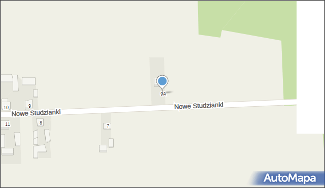 Nowe Studzianki, Nowe Studzianki, 9A, mapa Nowe Studzianki