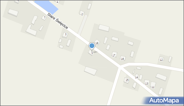 Nowe Święcice, Nowe Święcice, 1, mapa Nowe Święcice