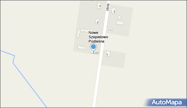 Nowe Szepietowo Podleśne, Nowe Szepietowo Podleśne, 2/2, mapa Nowe Szepietowo Podleśne