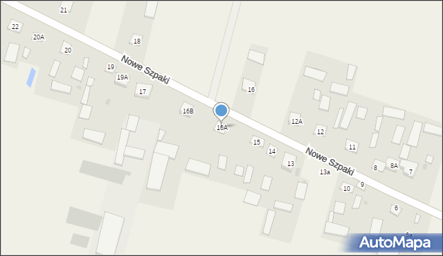 Nowe Szpaki, Nowe Szpaki, 16A, mapa Nowe Szpaki