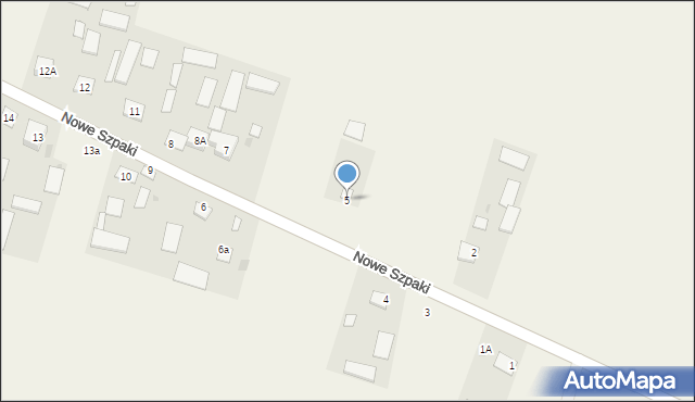 Nowe Szpaki, Nowe Szpaki, 5, mapa Nowe Szpaki