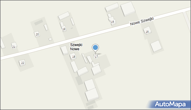Nowe Szwejki, Nowe Szwejki, 17a, mapa Nowe Szwejki