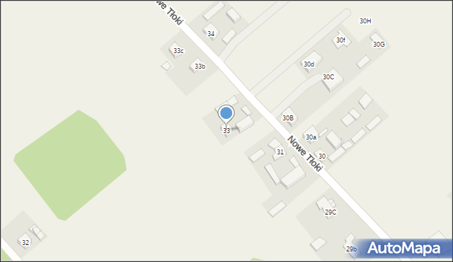 Nowe Tłoki, Nowe Tłoki, 33, mapa Nowe Tłoki
