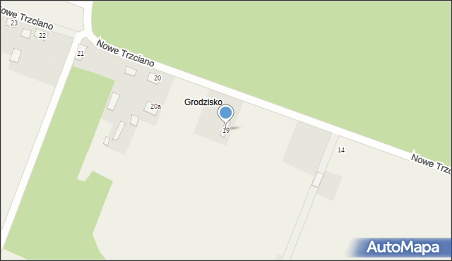 Nowe Trzciano, Nowe Trzciano, 19, mapa Nowe Trzciano