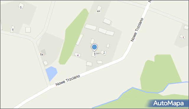 Nowe Trzciano, Nowe Trzciano, 3, mapa Nowe Trzciano