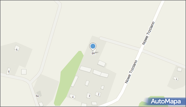 Nowe Trzciano, Nowe Trzciano, 4A, mapa Nowe Trzciano
