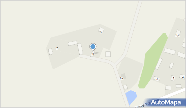 Nowe Trzciano, Nowe Trzciano, 6, mapa Nowe Trzciano