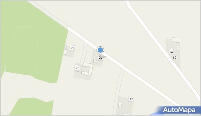 Nowe Wągry, Nowe Wągry, 21, mapa Nowe Wągry