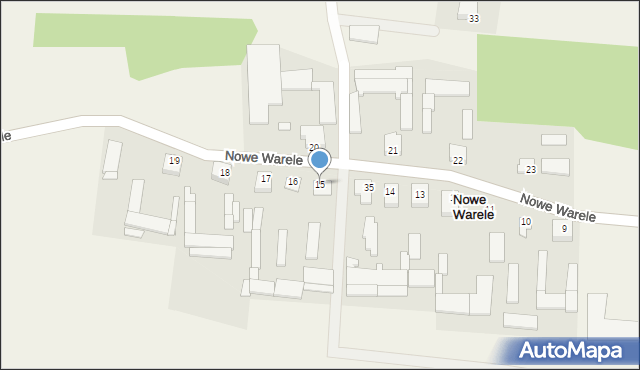 Nowe Warele, Nowe Warele, 15, mapa Nowe Warele
