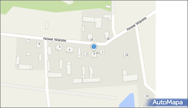 Nowe Warele, Nowe Warele, 2, mapa Nowe Warele