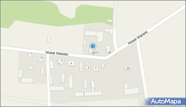 Nowe Warele, Nowe Warele, 26, mapa Nowe Warele