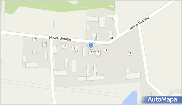Nowe Warele, Nowe Warele, 3, mapa Nowe Warele