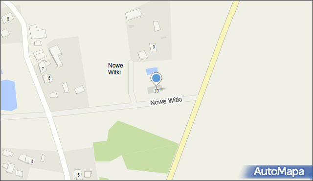 Nowe Witki, Nowe Witki, 10, mapa Nowe Witki