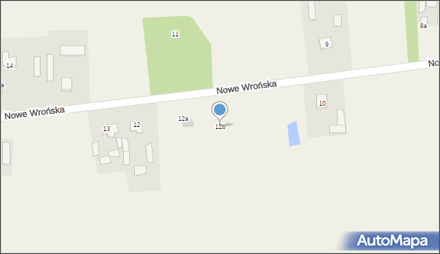 Nowe Wrońska, Nowe Wrońska, 12b, mapa Nowe Wrońska