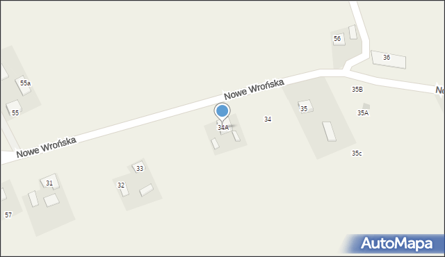 Nowe Wrońska, Nowe Wrońska, 34A, mapa Nowe Wrońska