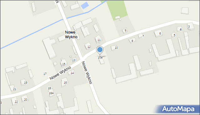 Nowe Wykno, Nowe Wykno, 10a, mapa Nowe Wykno