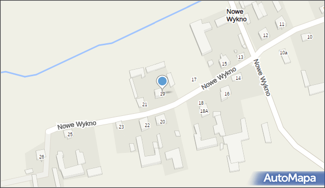Nowe Wykno, Nowe Wykno, 19, mapa Nowe Wykno