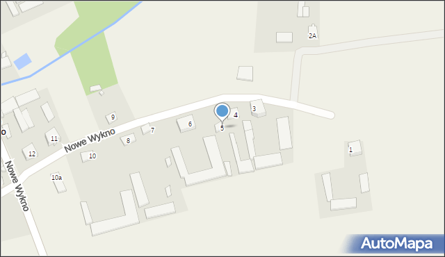 Nowe Wykno, Nowe Wykno, 5, mapa Nowe Wykno