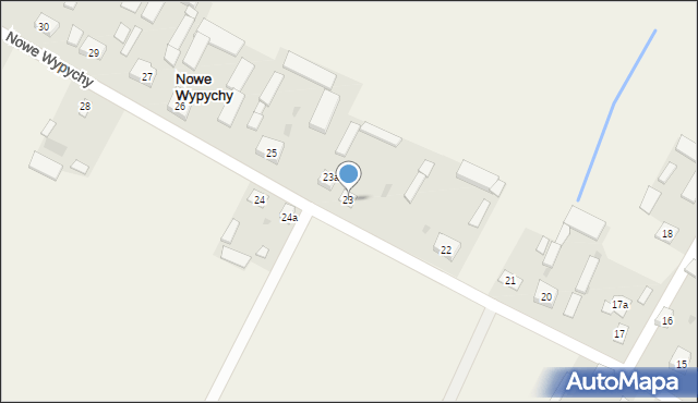 Nowe Wypychy, Nowe Wypychy, 23, mapa Nowe Wypychy