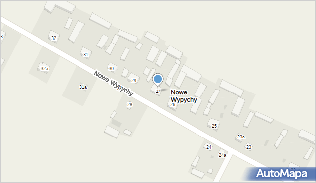 Nowe Wypychy, Nowe Wypychy, 27, mapa Nowe Wypychy
