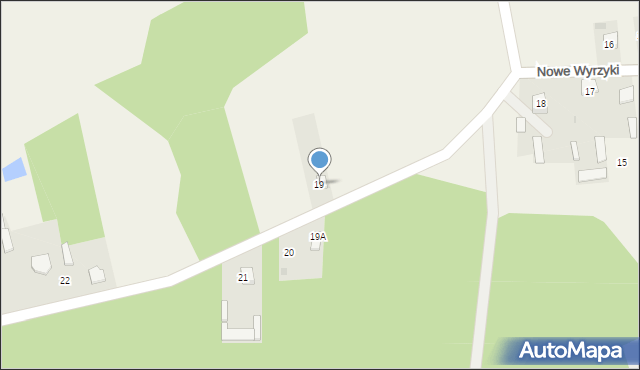 Nowe Wyrzyki, Nowe Wyrzyki, 19, mapa Nowe Wyrzyki