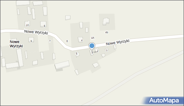 Nowe Wyrzyki, Nowe Wyrzyki, 3, mapa Nowe Wyrzyki