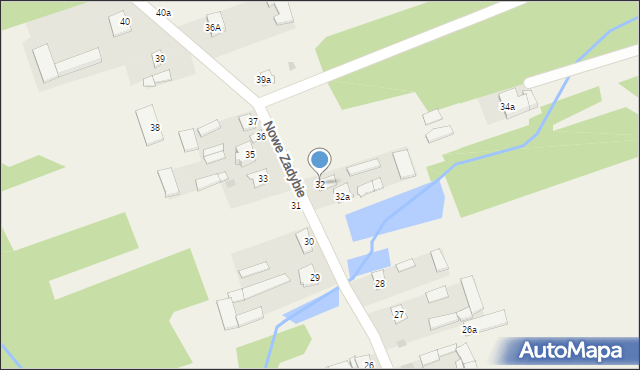 Nowe Zadybie, Nowe Zadybie, 32, mapa Nowe Zadybie