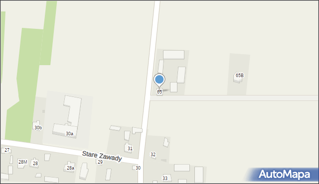 Nowe Zawady, Nowe Zawady, 65, mapa Nowe Zawady