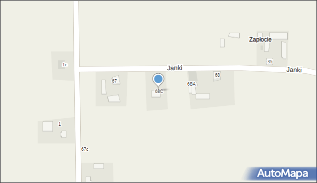 Nowe Zawady, Nowe Zawady, 68C, mapa Nowe Zawady