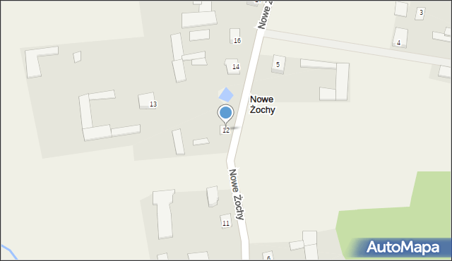 Nowe Żochy, Nowe Żochy, 12, mapa Nowe Żochy