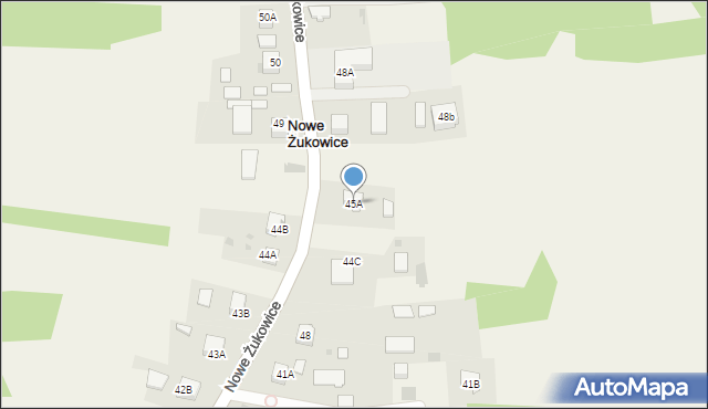 Nowe Żukowice, Nowe Żukowice, 45A, mapa Nowe Żukowice
