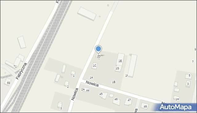 Nowica, Nowica, 1D, mapa Nowica