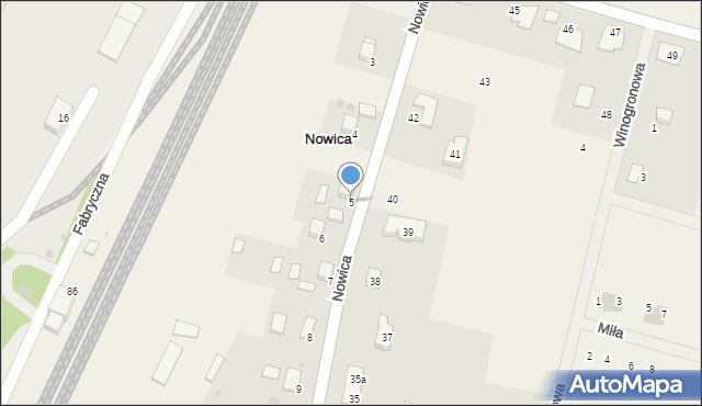 Nowica, Nowica, 5, mapa Nowica